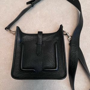 Beautiful “like new” Rebecca Minkoff black pebble leather crossbody bag